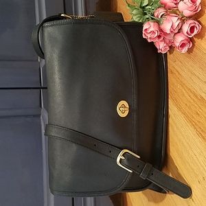 Georgeous Coach Y2K City Bag 9790 Black Leather Crossbody